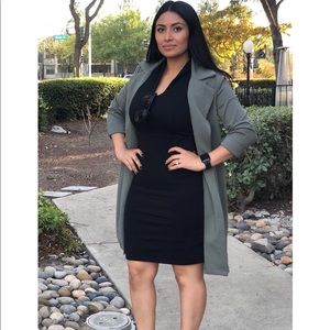 Catherine Malandrino olive green coat